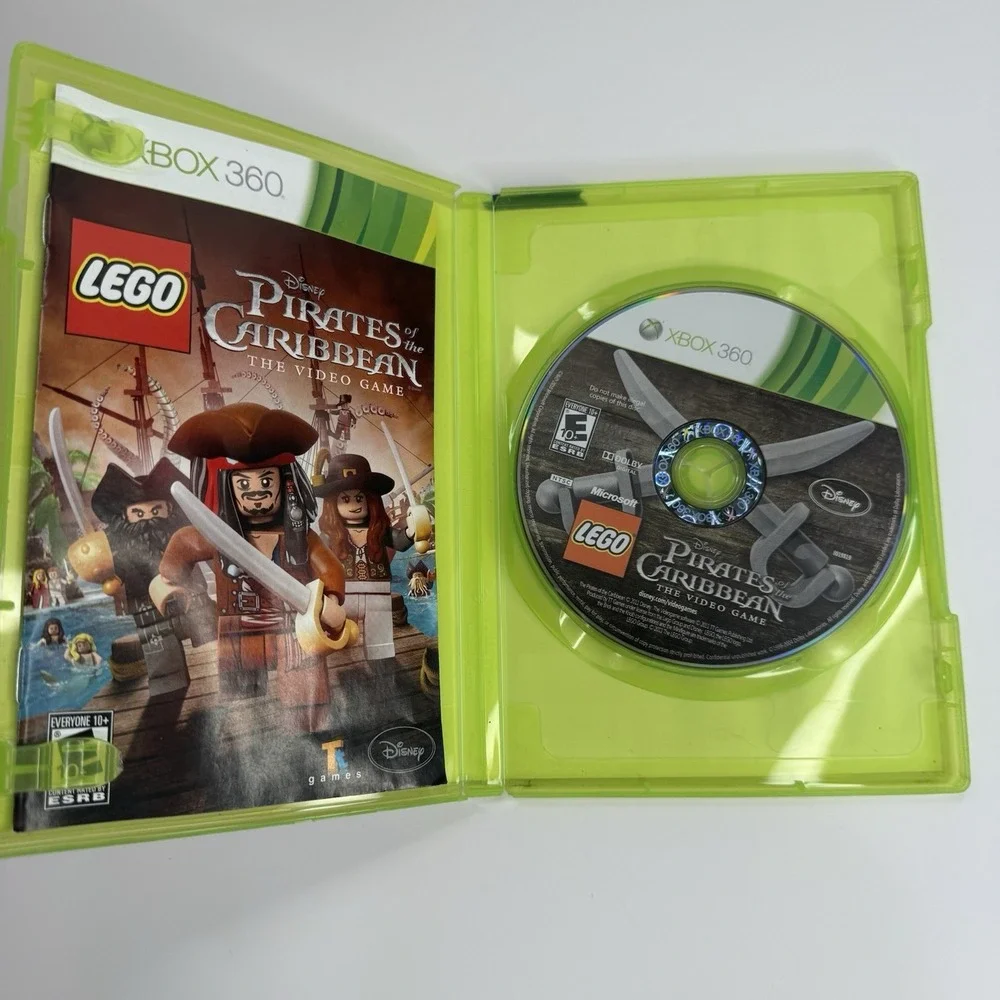 Disney Pirates of The Caribbean LEGO Xbox 360 Video Game With Manuel Untested